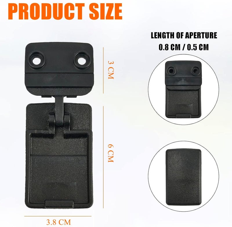 E-Vniko Rear Sliding Window Lock Latch Compatible for 1995-2000 Toyota Tacoma,1989-1995 Pickup,1993-1998 T100, 1992-2005 Hilux,4Runner Replace 69370-35010 - Image 4